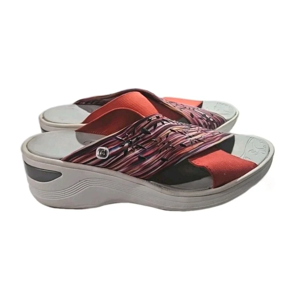 Bzees Diamond X-band Wedge Slide Sandal 8.5 Stretch Comfort (Like Skechers) #279